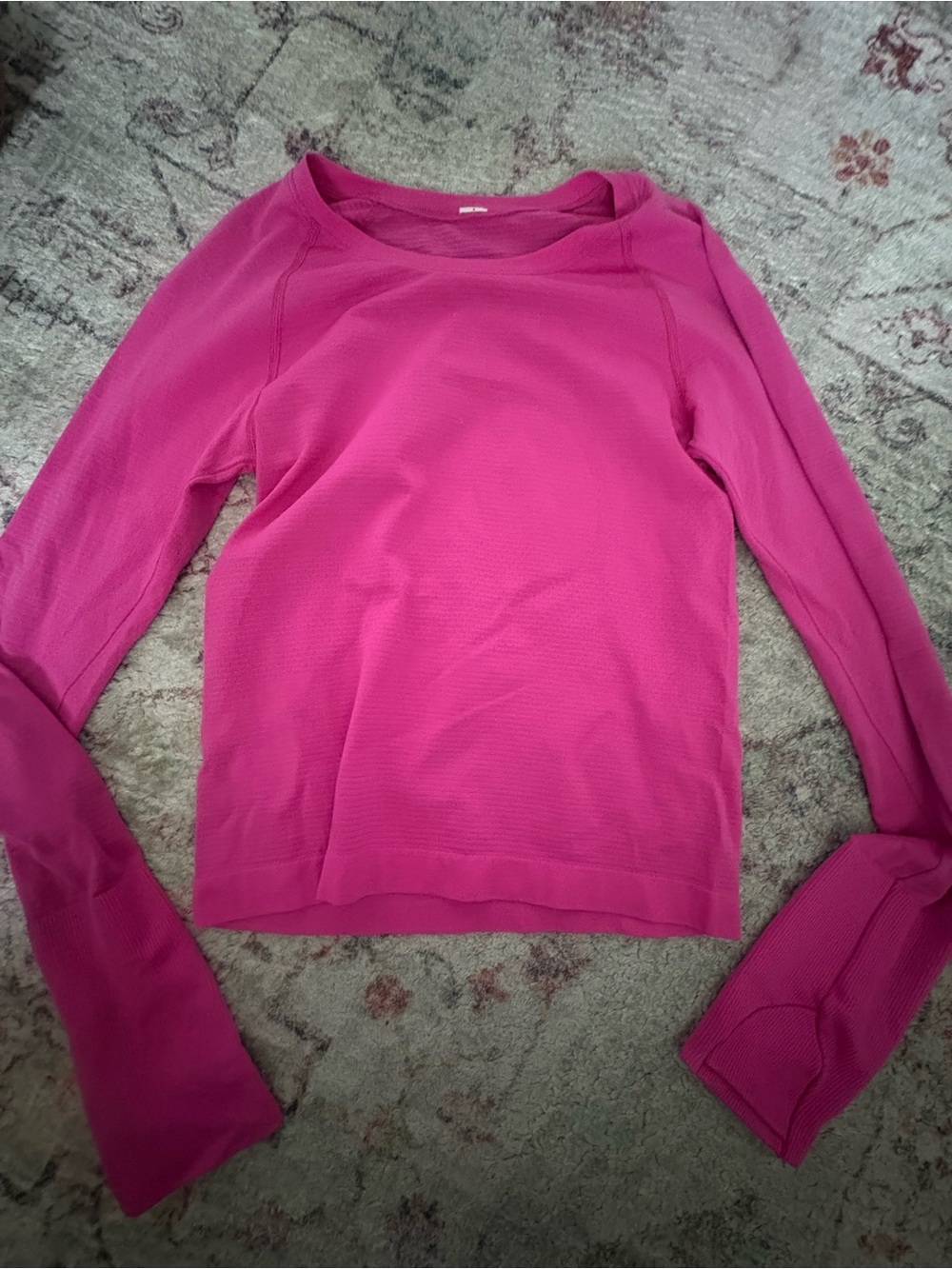 Lululemon Pink Long-Sleeve Swiftly Tech